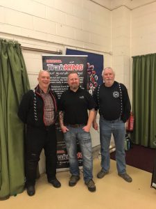 Daniel Morris of mono motorcycles & vehicle security with Trevor Thurgood & Peter Gooch from Solent Advanced Motorcyclists