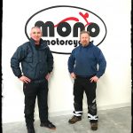 Mark Abbott with Daniel Morris - Proprietor of mono motorcycles & vehicle security