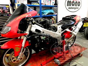mono motorcycles classic projects this week is the  Suzuki TL1000R.