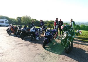 The ride down to Hastings started early, some, still bleary eyed from the night before, joined us at Portsdown Hill for breakfast to fuel up for the journey ahead.