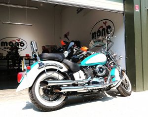 Interim service on the immaculate 1100 Dragstar