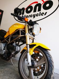 Once the exhausts have been changed & the MOT next week, the Ducati Monster M600 will be going home.