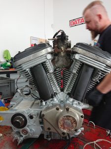 Throughout this week, Daniel Morris has rebuilt the Buell engine from the inside out & his expertise has meant he has been able to focus on ensuring the engine is perfect, before it is placed back in the frame.