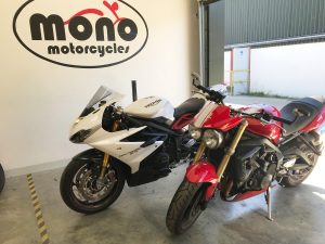 The Triumph Street Triple has come to mono motorcycles with a charging fault. The customer has tried several ways to overcome this thus far, but has now entrusted the Triumph to Daniel Morris for further investigation.