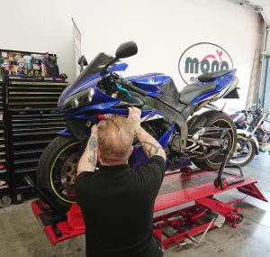 Another regular customer brought his Yamaha R1 to us on Tuesday. The R1 has had a missfire issue since our customer acquired the motorcycle. 