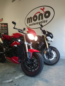 We welcomed two new Triumphs to our workshop this week. The Triumph Street Triple & Triumph Speed Triple.
