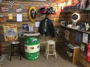One of the purchases we made at Motorcycle Live last weekend was another great innovation by Biker Tidy. We now have a  motorcycle helmet rest & jacket space in our welcome area, meaning our waiting customers can gain a more comfortable experience with us. 