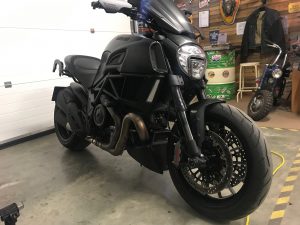 This means that aside from an interim service to ensure oil & filter is changed regularly, brake fluid is assessed & other fluids are checked; the Ducati Diavel will now be road safe & road certain for many thousands of miles to come.