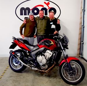 Will C, Daniel Morrisof mono motorcycles & Jamie Gladman of J.A.A Custom Paint