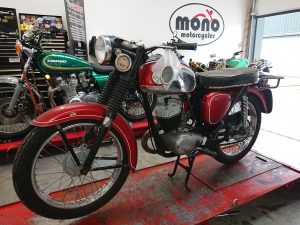 The other classic which joined us at the start of this week was a BSA Bantam 175. Our customer was struggling to get the BSA to start & run effectively. 