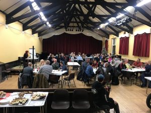 Once the event was underway, everyone settled in to a relaxed evening of quizzing, festive treats, raffle tickets, drinks from 'Sprockets Bar' & a lot of warm festive cheer filed the hall.