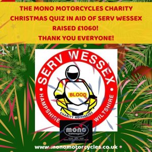 By the end of the evening, smiles filled the room , raffle tickets had been drawn, beer had been drunk & a whopping £1060 had been raised for SERV Wessex .
