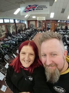 Somehow, neither Daniel or Katy had ever been to the National Motorcycle Museum & neither were disappointed.