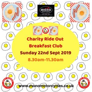 mono motorcycles breakfast club Charity Ride Out