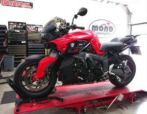 Part of the service for the K1300R was to undertake a full diagnostic sweep & turn the service light out. Reaping the benefits of the TEXA diagnostic capabilities at mono motorcycles. 