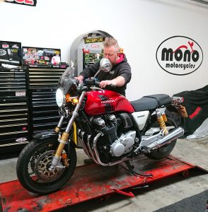 The stunning Honda CB1100RS, one of our regular customers second motorcycles, joined us midweek for her annual service. 