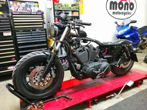 Our customer wanted the Harley to have a 'Spring refresh' this year which included a newly Alcantara trimmed seat, exhaust fabrication, servicing, powder coating, polishing & an engine refresh.