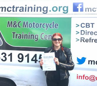 Big news in July was Katy finally passing her full bike test. After battling through the MOD 1 four times & finally getting that in the bag; MOD 2 was a breeze. 