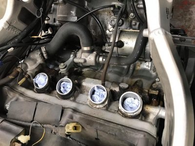 The customer & Daniel having both identified a flat spot in its mid range, upon investigation, it most certainly looks like the intake rubbers had been incorrectly seated & were damaged causing an air leak.