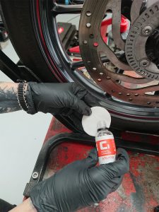 All of the detailing processes mono motorcycles undertake as part of a full machine detail, not only ensure the motorcycle looks stunning, but the processes help maintain & prolong the life of the motorcycle's external parts, protects the underneath & frame from seasonal debris & protects the paintwork from water & UV damage.