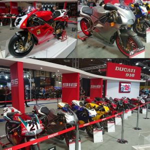 The Ducati stand this year, held a celebration of 25 years of the Ducati 916. 