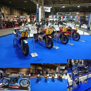 "I cannot help but become nostalgic every single time I see that No 7. The Barry Sheene display on the Suzuki stand this year made me smile, especially as I had been following the route of the bikes through their journey to the show this year. The bikes on display, which spanned many years of Sheene’s career, have been lovingly & respectfully restored using all original Suzuki parts. “ Katy Mason 
