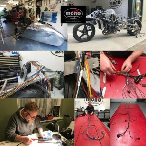 Pendine Sands Yamaha R1 land speed motorcycle wiring & development