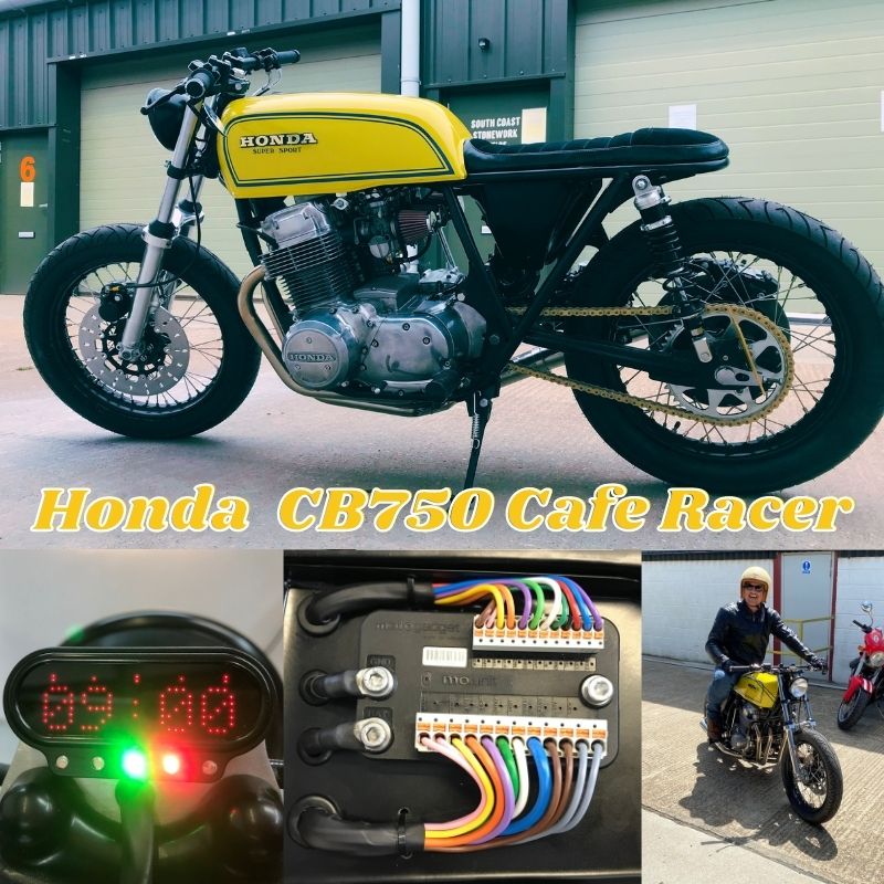 Honda CB750 Custom Cafe Racer motogadget wiring