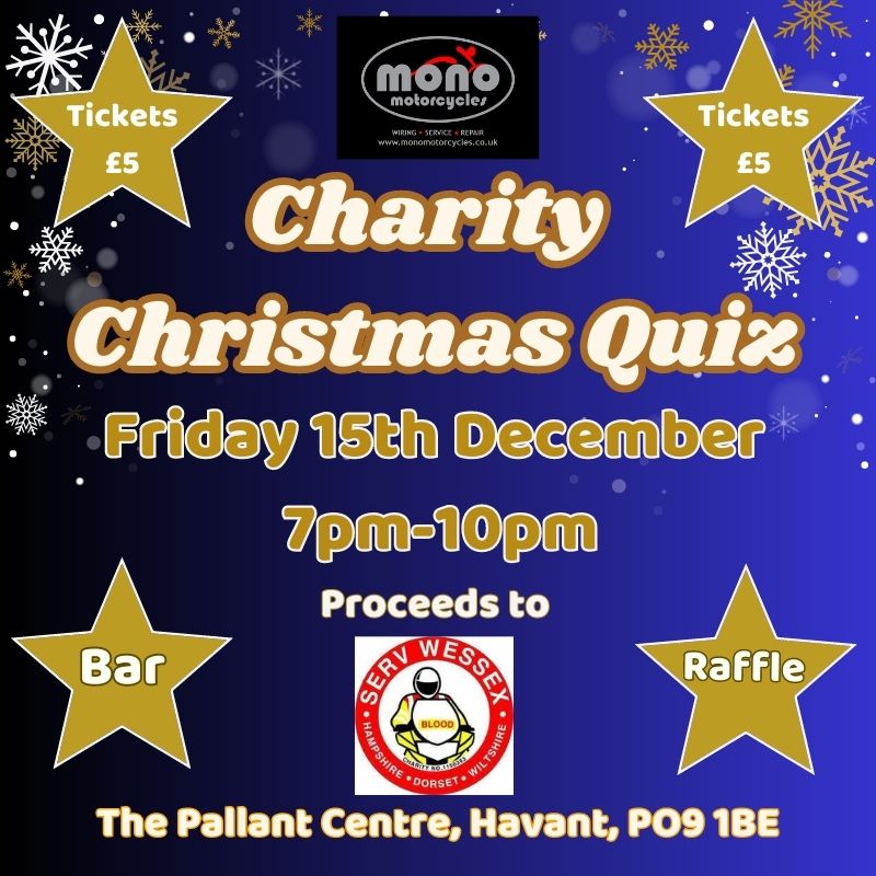 Charity Christmas Quiz in aid of SERV Wessex Blood Runners